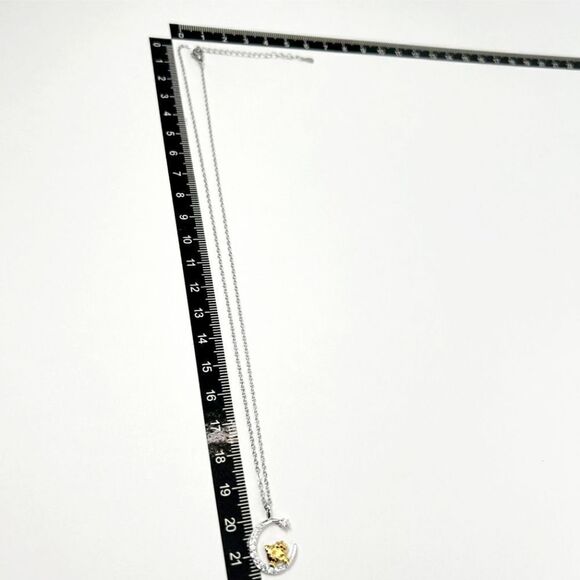 Brand New Silver Rhinestone With Gold Hello Kitty Necklace - Picture 8 of 8